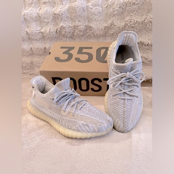 Adidas Yeezy 350 Boost V2 Non reflective Grey White Running Shoes 11 - Picture 11 of 11